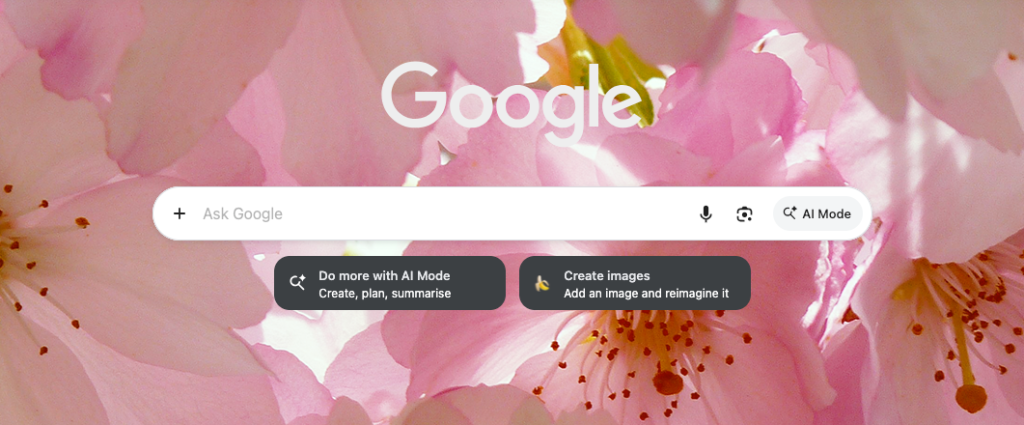 Is GEO Really Different From SEO? 2 My sakura themed Google Chrome search bar